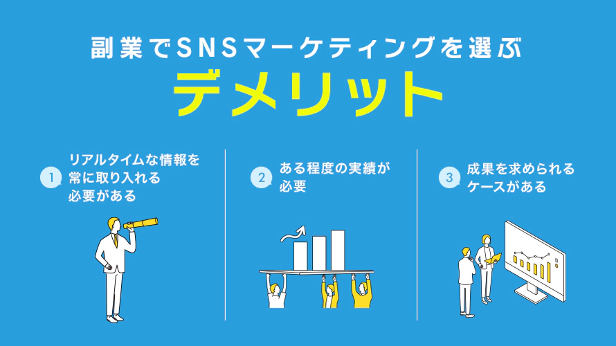 副業でSNSマーケティングを選ぶデメリット