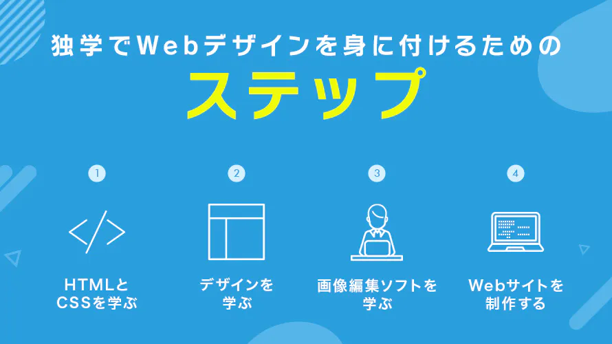 独学でWebデザインを身に付けるためのステップ