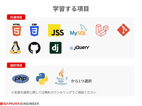 【オンライン】Webエンジニア転職保証コース：SAMURAI ENGINEER 侍エンジニア