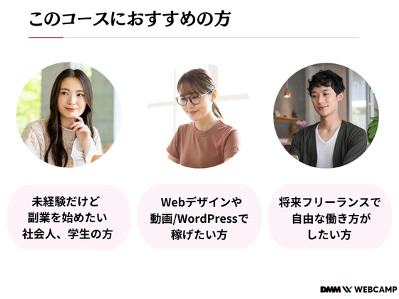 【オンライン】副業・フリーランスコース：DMM WEBCAMP（ディーエムエムウェブキャンプ）