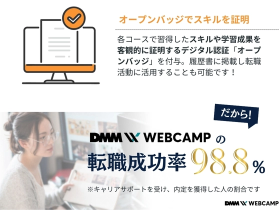 【オンライン】DMM WEBCAMP（ディーエムエムウェブキャンプ）の写真